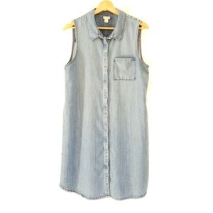 J.CREW Sleeveless Denim Dress